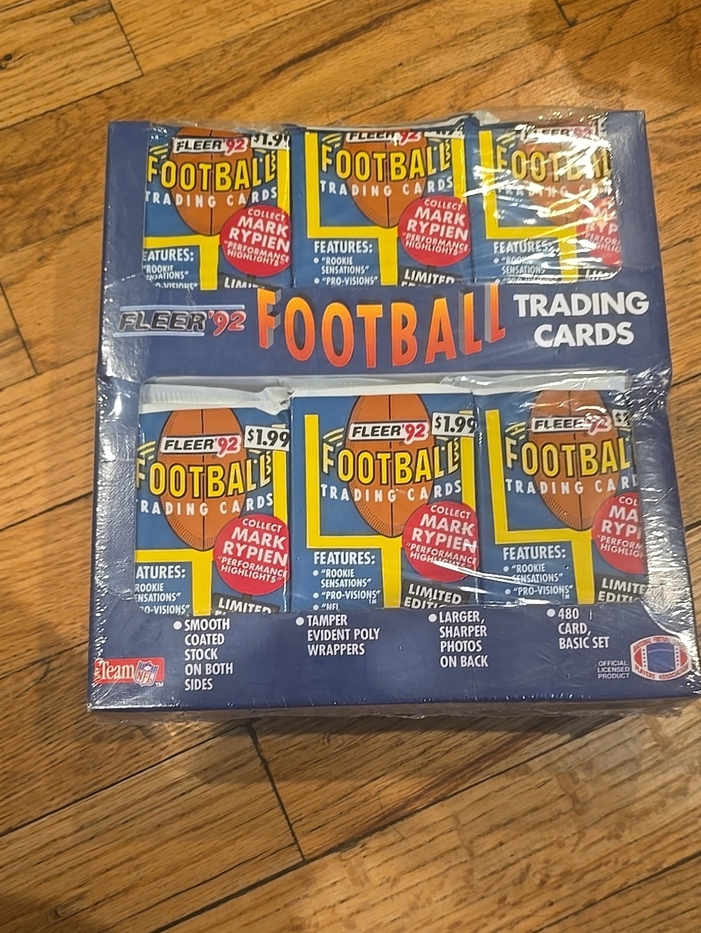 1992 Fleer Football 24ct.  Packs Factory Sealed